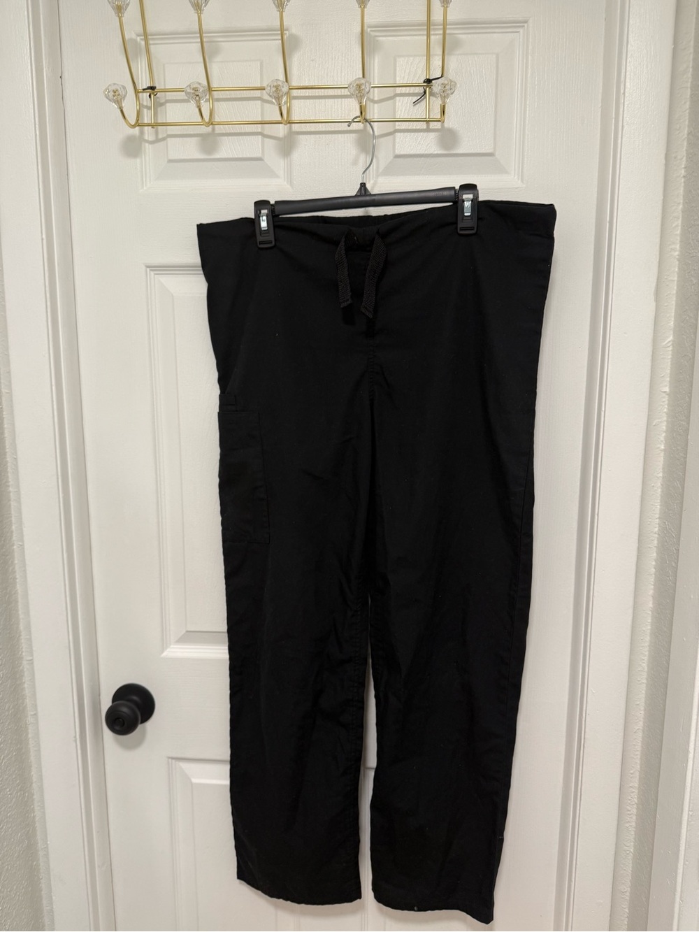 Men's Black Drawstring Casual Pants